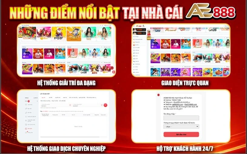 điểm nổi bật ae888